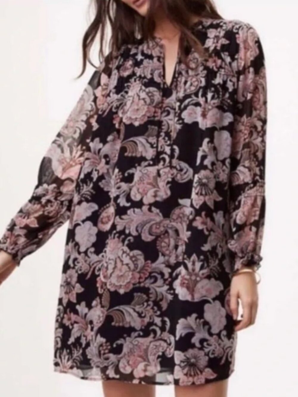 LOFT Floral Shift Dress